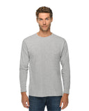 Lane Seven-LS15009-Long Sleeve T Shirt-HEATHER GREY
