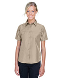 Harriton-M580W-Key West Short Sleeve Performance Staff Shirt-KHAKI