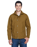 Harriton-M705-Auxiliary Canvas Work Jacket-DUCK BROWN