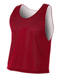 A4-N2274-Mens Lacrosse Reversible Practice Jersey-CARDINAL/ WHITE