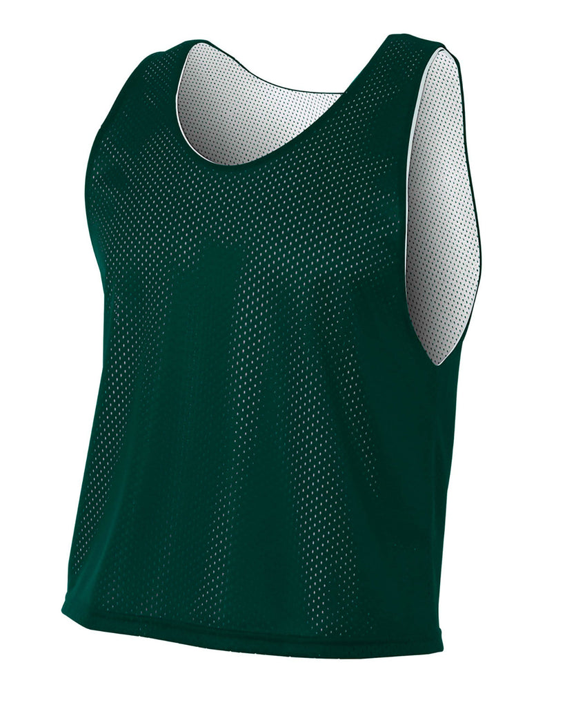 A4-N2274-Mens Lacrosse Reversible Practice Jersey-FOREST/ WHITE