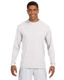 A4-N3165-Cooling Performance Long Sleeve T Shirt-WHITE
