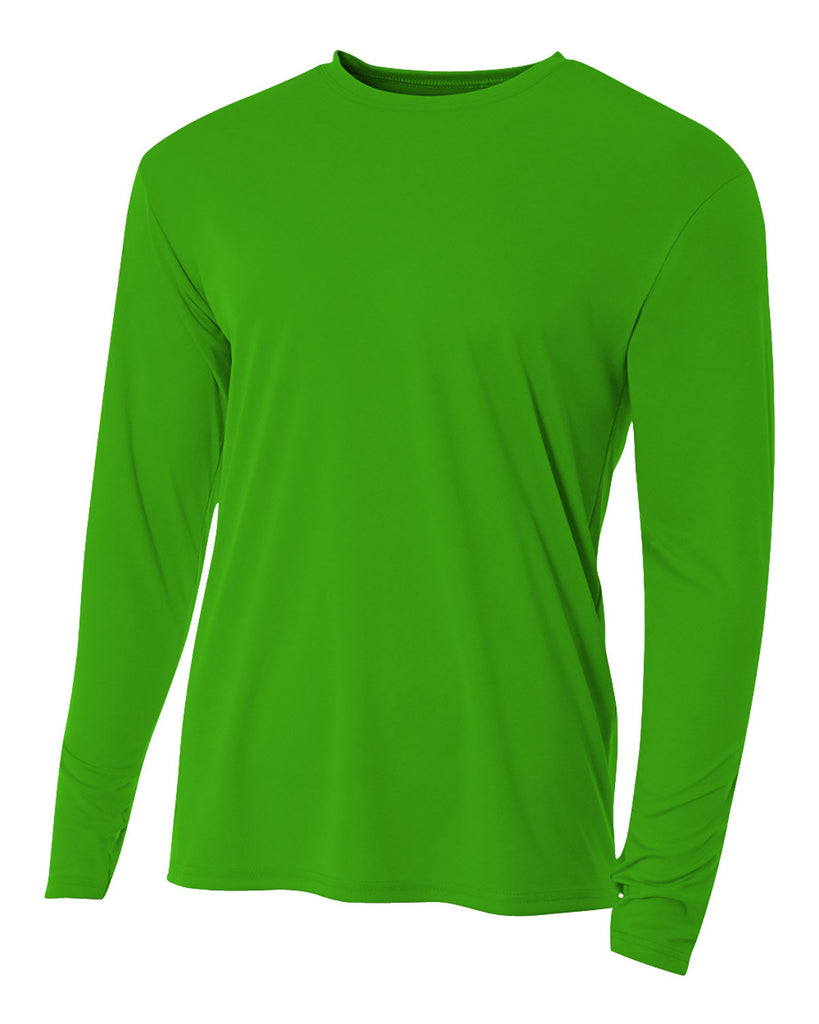 A4-N3165-Cooling Performance Long Sleeve T Shirt-KELLY