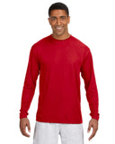 A4-N3165-Cooling Performance Long Sleeve T Shirt-SCARLET