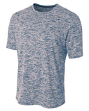 a4-N3296-Men's Space Dye T-Shirt-NAVY