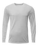 A4-N3425-Sprint Long Sleeve T Shirt-SILVER