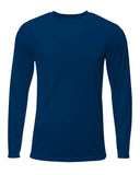 A4-N3425-Sprint Long Sleeve T Shirt-NAVY