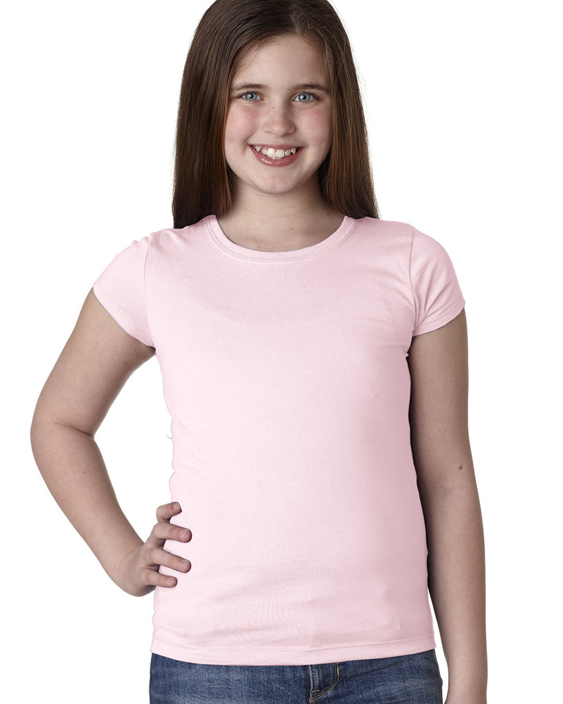 Next Level Apparel-N3710-Youth Girls? Princess T Shirt-LIGHT PINK