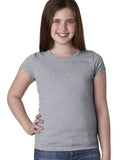 Next Level Apparel-N3710-Youth Girls? Princess T Shirt-HEATHER GRAY
