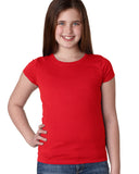 Next Level Apparel-N3710-Youth Girls? Princess T Shirt-RED