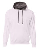 A4-N4279-Mens Sprint Tech Fleece Hooded Sweatshirt-WHITE