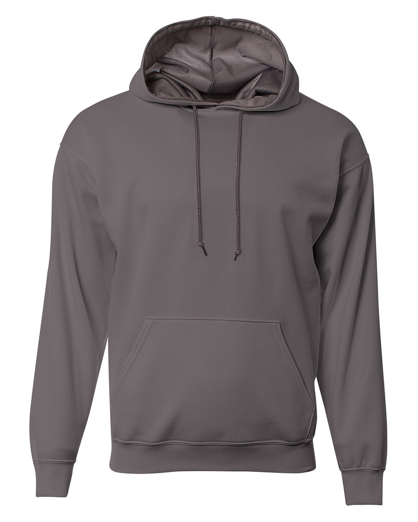 A4-N4279-Mens Sprint Tech Fleece Hooded Sweatshirt-GRAPHITE
