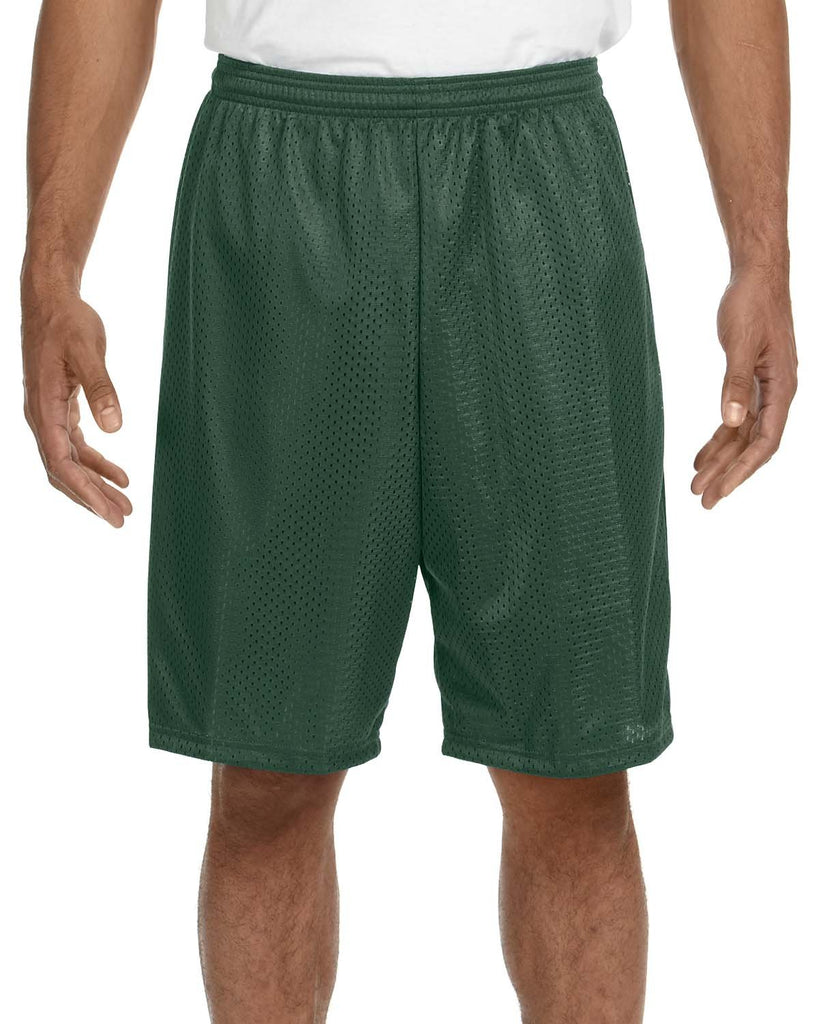 A4-N5296-Tricot Mesh Short-FOREST GREEN