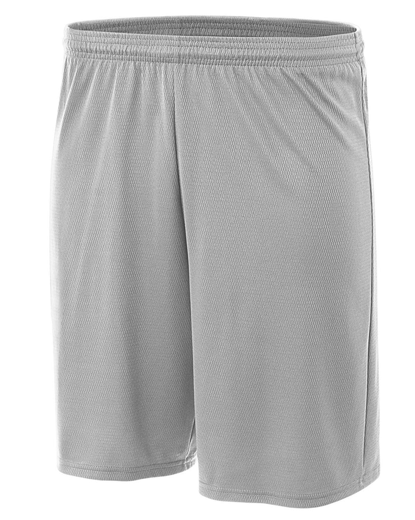 a4-NB5281-Youth Cooling Performance Power Mesh Practice Short-SILVER