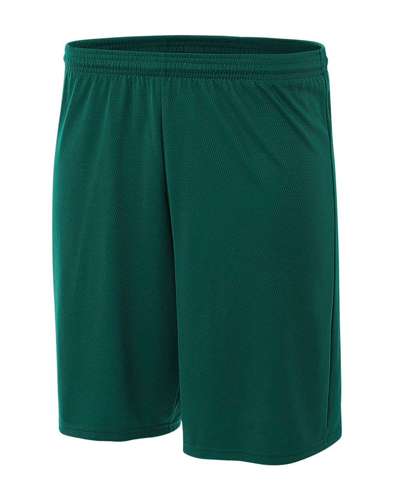 a4-NB5281-Youth Cooling Performance Power Mesh Practice Short-FOREST GREEN