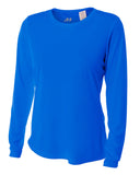 A4-NW3002-Long Sleeve Cooling Performance Crew Shirt-ROYAL