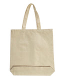 OAD-OAD106-Medium Gusseted Tote-NATURAL