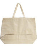 OAD-OAD108-Jumbo Gusseted Tote-NATURAL