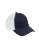 Big Accessories-OSTM-Old School Baseball Cap with Technical Mesh-NAVY/ WHITE