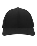 Pacific Headwear-P114-Low Pro Trucker Cap-BLACK