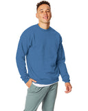 Hanes-P1607-Ecosmart Crewneck Sweatshirt-HEATHER BLUE