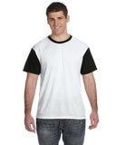 Sublivie-S1902-Blackout Sublimation T Shirt-WHITE/ BLACK
