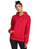Gildan-SF500-Softstyle Fleece Pullover Hooded Sweatshirt-RED