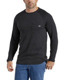 Dickies-SL600-Temp Iq Performance Cooling Long Sleeve Pocket T Shirt-BLACK
