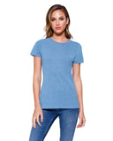 StarTee-ST1410-Cvc Crew Neck T Shirt-OCEAN BLUE HTHR