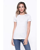 StarTee-ST1510-Triblend Crew Neck T Shirt-HEATHER WHITE