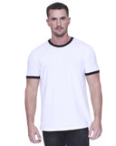 StarTee-ST2431-Cvc Ringer T Shirt-WHITE/ BLACK