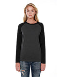 StarTee-ST2477-Cvc Long Sleeve Raglan-CHARCL HTHR/ BLK