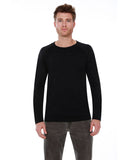 StarTee-ST2477-Cvc Long Sleeve Raglan-BLACK