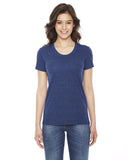 American Apparel-TR301W-Ladies Triblend Short-Sleeve Track T-Shirt
