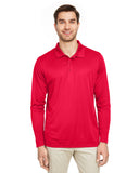 Team 365-TT51L-Zone Performance Long Sleeve Polo-SPORT RED