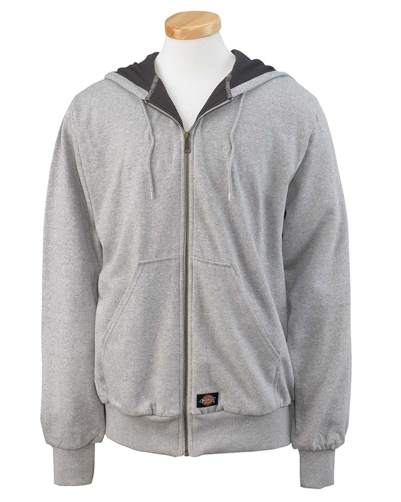Dickies-TW382-Thermal Lined Fleece Jacket Hooded Sweatshirt-ASH GRAY