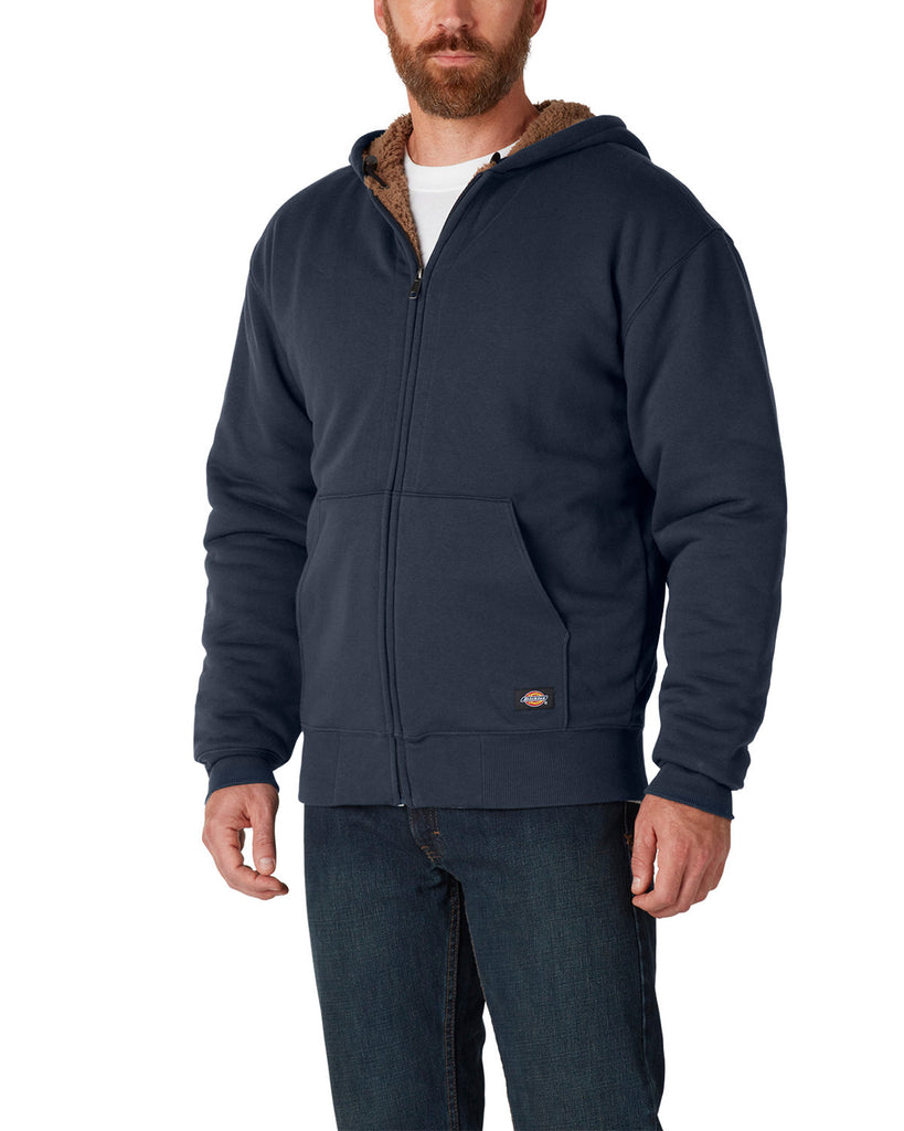 Dickies-TW457-Fleece Lined Full Zip Hooded Sweatshirt-DARK NAVY