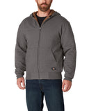 Dickies-TW457-Fleece Lined Full Zip Hooded Sweatshirt-DARK HEATHER GRY