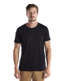 US Blanks-US200OR-Short Sleeve Organic Crewneck T Shirt-BLACK