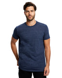 US Blanks-US2229-Short Sleeve Made In Usa Triblend T Shirt-TRI NAVY