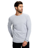 US Blanks-US2900-Long Sleeve Thermal Crewneck-HEATHER GREY