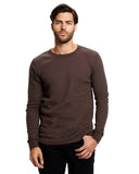 US Blanks-US2900-Long Sleeve Thermal Crewneck-BROWN