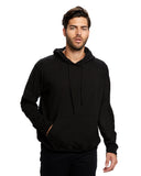 US Blanks-US4412-100% Cotton Hooded Pullover Sweatshirt-BLACK
