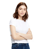 US Blanks-US521-Short Sleeve Crop T Shirt-WHITE