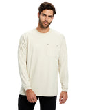 US Blanks-US5544-Flame Resistant Long Sleeve Pocket T Shirt-SAND