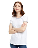 US Blanks-US609-Classic Ringer T Shirt-WHITE/ HTH GREY