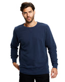 US Blanks-US8000G-Garment Dyed Heavy French Terry Crewneck Sweatshirt-NAVY BLUE
